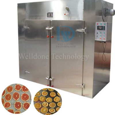 เครื่องซักแห้งพาณิชย์ ระบายอากาศร้อน 144Trays เครื่องแห้งเตาอบอาหารและผลไม้ การประมวลผล เครื่องแห้งน้ํา ความจุใหญ่