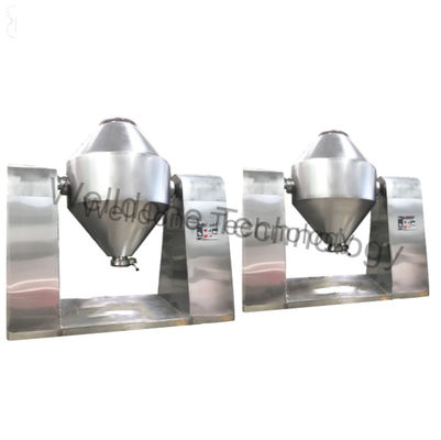 100L Double Cone SUS316L เครื่องแห้งระเหยหมุนหมุน เครื่องผลิตควาย เครื่องปรับความหนาว โรงงานผลิตอาหาร
