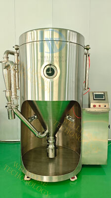 เครื่องเป่าเปียกห้องปฏิบัติการอัตโนมัติ พร้อมควบคุมอุณหภูมิการเข้าอากาศ 30 ~ 300 °C และความจุในการระเหย 1 กิโลกรัมต่อชั่วโมง