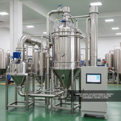 ประหยัดพลังงานและมิตรต่อสิ่งแวดล้อม SUS316L เครื่องเป่าน้ํานมเครื่องแห้ง ระบบควบคุมอิสระ