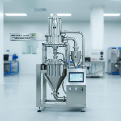 เครื่องอบแห้งแบบสเปรย์ฉีดน้ำความเร็วสูงที่เป็นมิตรต่อสิ่งแวดล้อมและอาหารระดับ