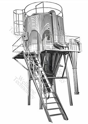 เครื่องเป่าพ่นแบบแรงเหวี่ยงอุตสาหกรรม SUS316L ที่มีประสิทธิภาพสูงแบบกำหนดเองสำหรับน้ำตาลและเกลือ